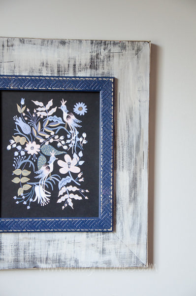 Delta Girl Graywash & Navy Frame