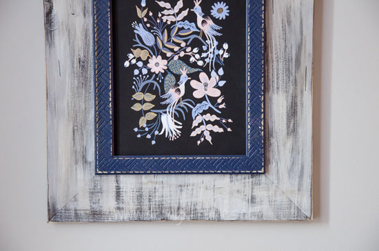 Delta Girl Graywash & Navy Frame