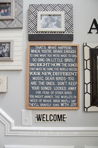 Vintage Metal Welcome