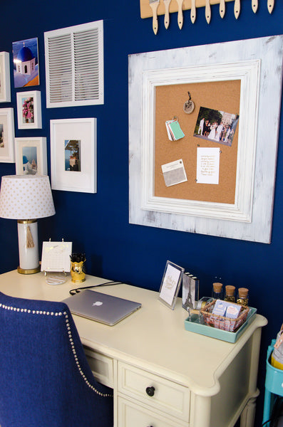 Classic Dover White Wash Corkboard