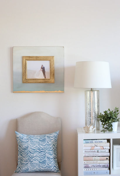 Mount Saint Anne Gold Leaf Ombre Frame