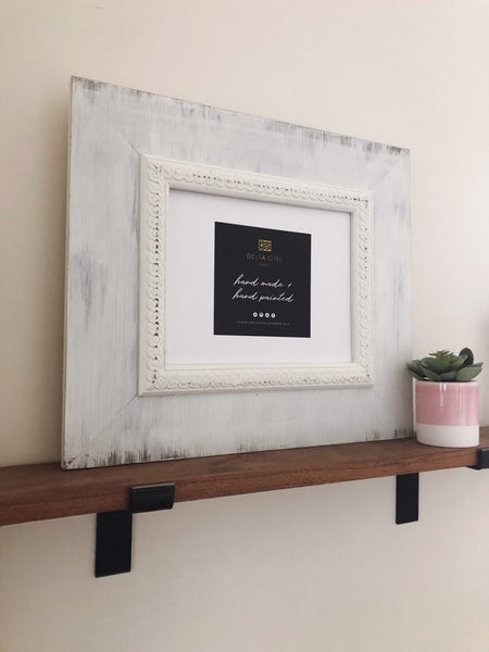Classic White Wash Frame