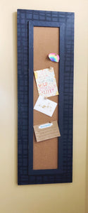Slim Corkboard in Blue Graph