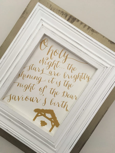 Chic Gold Wash Frame