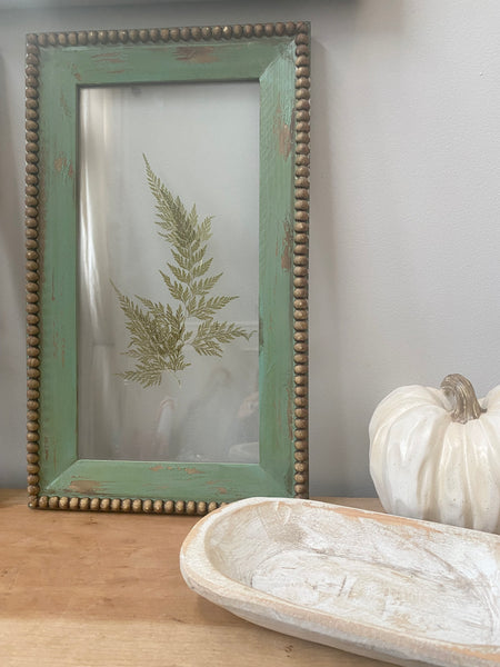 Vintage set of framed fern art