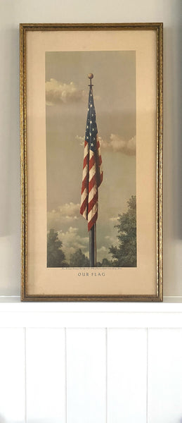 Antique American Our Flag Piece