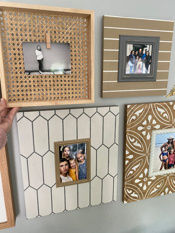 Wood + wicker frame