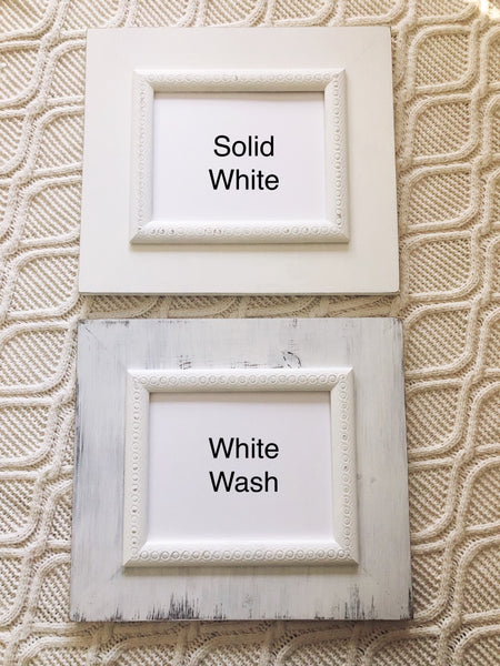 Classic White Wash Frame