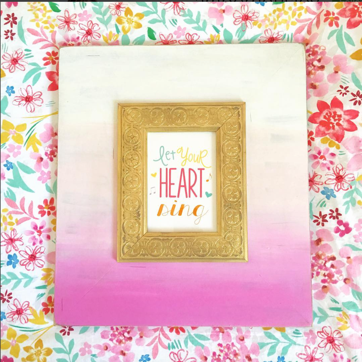 Sassy Pink Ombre Frame