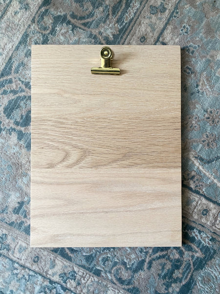 *NEW* Oak Clipboard